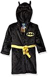 DC Comics Batman Toddler Boys' Hooded Robe, Black, 4T