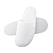 APPEARUS Fine Terry Disposable Slippers for Guests Closed Toe Unisex House Slipper Thick Sole Hotel Slippers for Spa Party, One Size, White (1 Pair/AS134x1)