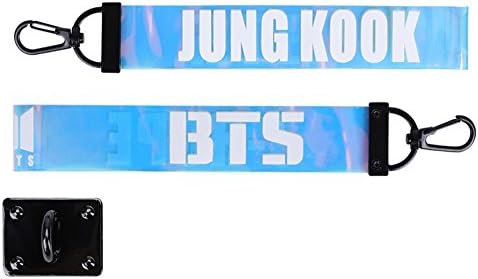 YEeyuTrwd Kpop BTS GOT7 Wanna One Twice SEVENTEEN Universal 2 in 1 Hyun Color Laser Phone Lanyard & Ring Stent, Cell Phone Tether Strap Holder Ring Stent Kickstand