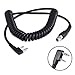 Rugged Radios CC-Ken 2-Pin to 5-Pin Coil Cord Cable for Kenwood, HYT, Baofeng, and Relm Two Way Handheld Radios and Headsets primary
