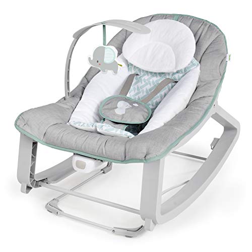 , Transat Evolutif et Siège Sauteur - Keep Cozy 3en1 Weaver, Vibrations Apaisantes, Arche de Jeu, 5 Points Harnais, 2 Positions d'Inclinaison, Neutre, Dès la Naissance à 18 kg