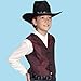 Dazzling Toys Kids Cowboy Hat – Cool Black Hats for Cowgirls & Cowboys, Unisex Fashion & Pretend Play Costume Accessories For Boys & Girls, Western Cap For Kids Dress Up, Christmas & Birthday Gift