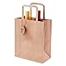 OSpecks Medium Brown Kraft Paper Shopping Bags Bulk with Handle and Thank You Tags for Retail Business, Merchandise, Goodies, Appreciation Gifts, Trade Fair, Craft Shows, Qty 50 Pcs, Size 8x4.75x10 In