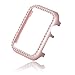 Falandi for Apple Watch Case 44mm, Series 6 Series SE / 5 / 4 iWatch Face Case with Bling Crystal Diamonds Plate iWatch Case Cover Protective Frame for Apple Watch (Rose Gold-Diamond, 44mm)