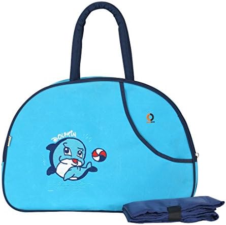 Vouch Irish Blue Dcut Sachel / Shoulder bag / diaper bag / mother bag