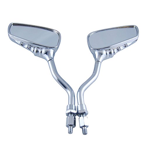 ZYHW Universal Fit 10mm 8mm Thread Bolts Chrome Plated Skull Skeleton Claw Side Mirrors For Suzuki Honda Kawasaki Yamaha Victory Motorcycle Moto Bike Cruiser Chopper