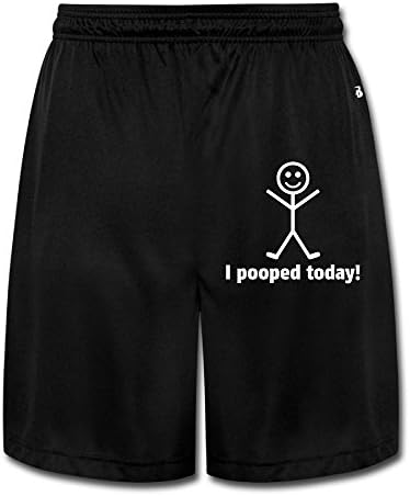 Men's Funny I Pooped Today Sweatpants Size XXL Black