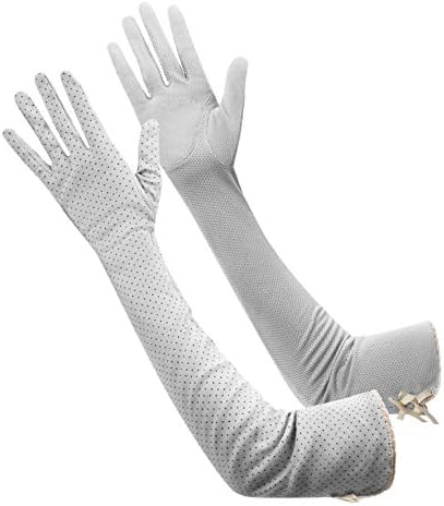 手袋 レディースグローブ 夏 Uvカット 紫外線対策 日焼け止め ロンググローブ コットン おしゃれ ドット柄 リボン付き 自転車 バイク 車運転手袋 アウトドア サイクリンググローブ アームカバー 通気 滑り止め 5本指 春夏秋 アクセサリー Jaaroc23 Com