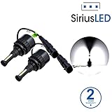 SiriusLED S3 Series 9006 LED Headlight Bulb Extremely Bright All in one Conversion Kit Pack of 2