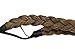 BRAID PLAITED CHUNKY HAIR HEADBAND (15 Chocolate Brown And Honey Blonde Mix) Synthetic