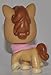 Horse #684 with Scarf (Tan, Brown Hair, Purple Eyes) - Littlest Pet Shop (Retired) Collector Toy - LPS Collectible Replacement Single Figure - Loose (OOP Out of Package & Print)