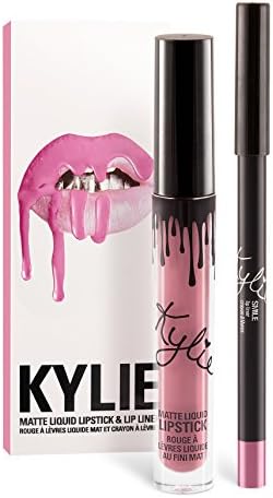 Kylie Matte Liquid Lip Kit (Lipstick+ Lip Liner) (Smile)
