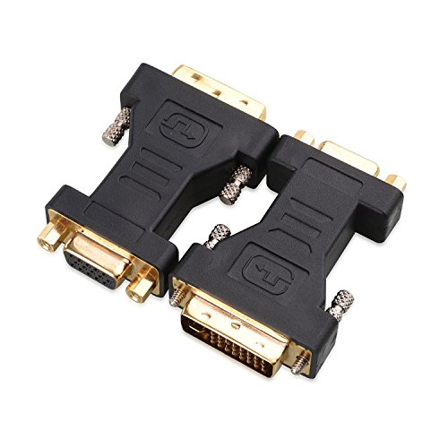 Cable Matters 2-Pack DVI-I to VGA Adapter (DVI I to VGA, VGA to DVI I)