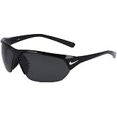 Nike Men's Skylon Ace Sunglasses, Black Frame/Polarized Grey Lens EV0527 010 Made in Italy