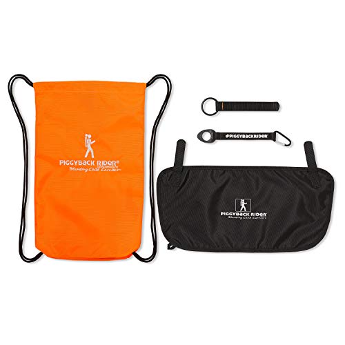 Piggyback Rider ACCESSORY PACK #3 (Orange) Carry Bag, Water Bottle Holder, Mud Flap, Selfie Stick Holder