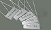 LeRose Stainless Steel Chain Signs ~ Set of 5 ~ 