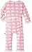 Kickee Pants Essentials Girls Ruffle Coverall- Lotus Elephant, 0-3 Months