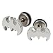 Stainless Steel Mens Womens Batman Pattern Stud Earrings Bonnie