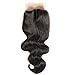 ZILING Brazilian virgin hair body wave with lace closure human hair bundles with closure extensions hair (10 12 14 w 10 middle part)