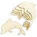 Bright Creations Unfinished Wood Cutouts for DIY Crafts (24 Pack), Ocean Animals