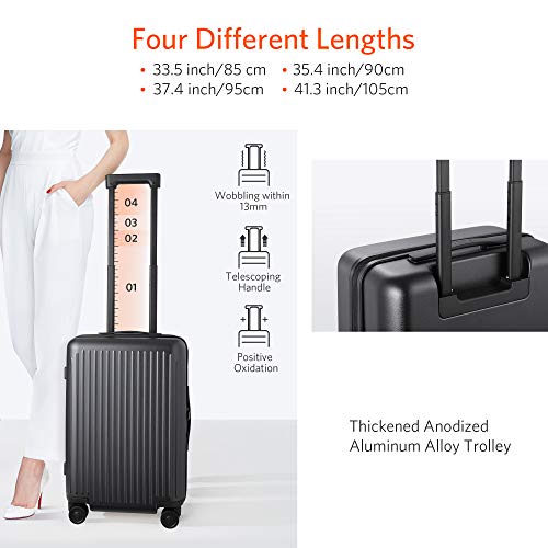 Carry on Luggage with Spinner Wheels, 22x14x9 Luggage, 100 PC