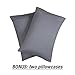 Vaulia Lightweight Microfiber Sheets, Solid Grey Color Queen Size, 3-Piece Set (1 Fitted Sheet, 2 Pillowcases)