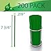 Eco Friendly Green Straws, Bulk Pack of 200 Plastic Green Environment Friendly Green Drinking Straws by Upper Midland Products