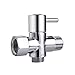Brass Handheld Bidet for Toilet Set Bidet Sprayer Combo for Bathroom Attachment Baby Cloth Diaper Sprayer Kit and Muslim Shower with Hose and T Valve Chrome