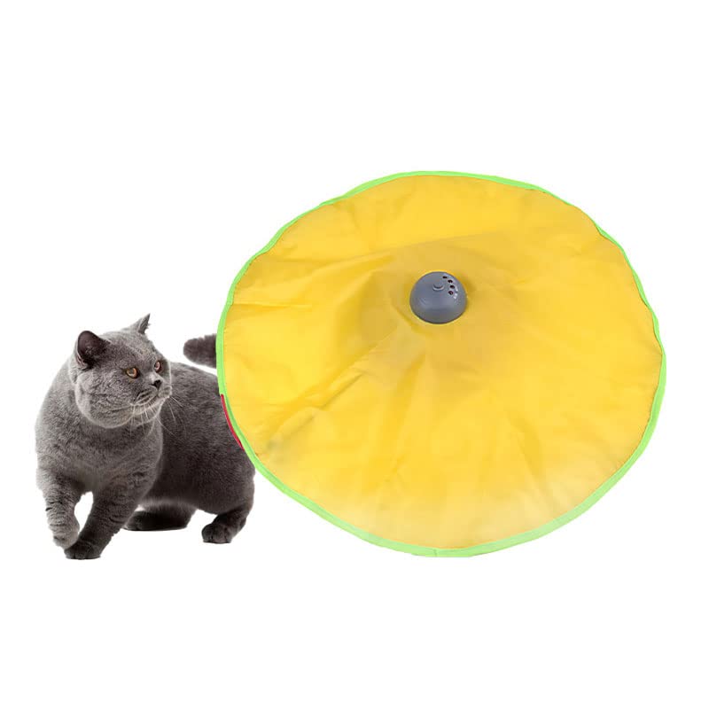 zalati Electric Cat Toy Interactive Automatic Motion Play-Catch Under Blanket Toy for Cats