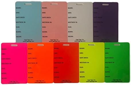Breeding Cage Tag (Fluorescent Red)