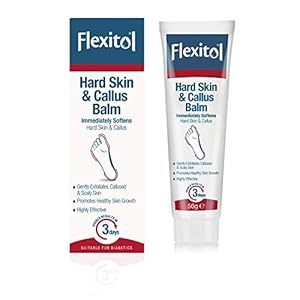 Flexitol-Hard-Skin-and-Callus-Balm-Immediately-Softens-Hard-Skin-and-Callus-Suitable-for-Diabetics-56g Flexitol Rescue Hard Skin and Callus Balm 56g, Softening Foot Cream with Glycolic and Salicylic Acid, Suitable for…