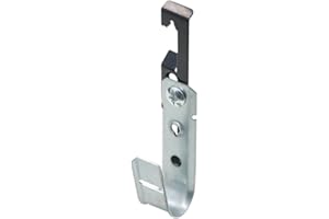 Xadnitu 3/4" Cable Support J Hook with W Clip, Heavy Duty Metal Wire Cable Support J-Hook Hangers for Attaching Ceiling Grid 