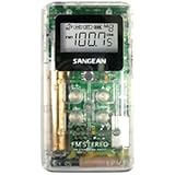 New-SANGEAN DT-120 CLEAR POCKET AM/FM DIGITAL RADIO (CLEAR) - SNGDT120C