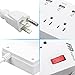 FlePow 6-Outlet Power Strip 1625W/13A 5.9ft Cord Home/Office Surge Protector with 6 USB Charging Ports (5V/2.4A*2 and 5V/1A*4) for Smartphones and Tablets
