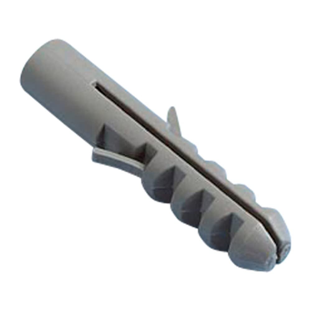 Merriway BH02851 (10 Pcs) Grey Nylon Rimless Heavy Duty Concrete Solid Wall Plug Anchor, M14 x 70 mm (9/16 Inch x 2.3/4 Inch) - Pack of 10 Pieces