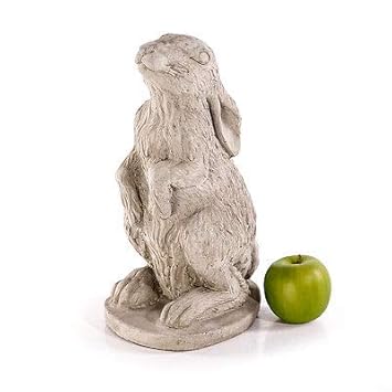 Ceragoo Steinfigur Gartenfigur Frostfest Tierfigur 32cm 6kg Hase Steinguss Dekoration Statue
