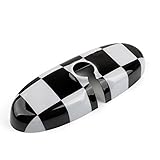 Areyourshop UK Flag Checkered Rear View Mirror Cover Housing For MINI Cooper R55 R56 R57