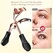 Bling Beauty Best Eyelash Curlers, with False Eye Lash Applicator Extension Tweezers, Advanced Silicone Pressure Refill Replacement Pads & Fits All Eye Shapes Get The Perfect Curl - Golden Set