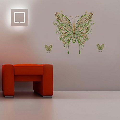Colorful Green Butterfly Wall Decal Sticker for Home Nursery Room Decor - Image 5