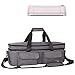 Weeare Double-layer Cricut Carrying Bag Compatible with Cricut Explore Air(Air2), Cricut Maker, Cricut Die-Cut Machine,Cricut Accessories Case Bag (Grey)