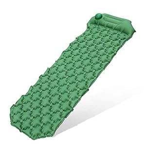 Inflatable Sleeping Mattress, Ultralight Camping Sleeping Mat with Pillow, 192 * 60 * 6.0CM Portable Air Mat, Waterproof…