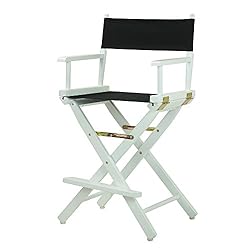 Casual Home 24" Director's Chair White Frame with