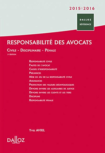 Responsabilité des avocats
