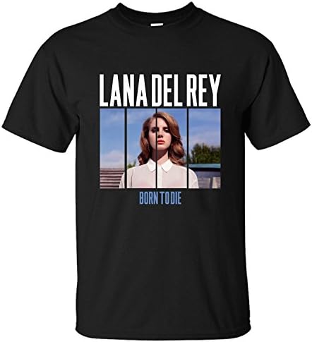 PTTH Men's Lana Del Rey Born to Die T-Shirt black L