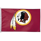 NFL Washington Redskins Logo Flag with Grommets, 3 x 5-Foot