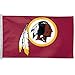 NFL Washington Redskins Logo Flag with Grommets, 3 x 5-Foot