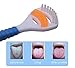 Bearals Tongue Cleaner, Tongue Scraper with Extra 50 Counts Floss Picks for Oral Care (Pack of 4)