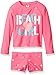 Osh Kosh Little Girls' Beach Long Sleeve Rash Guard Set, Pink, 6