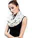 Lina & Lily English Bulldog Dog Print Women's Infinity Scarf Lightweight (White)