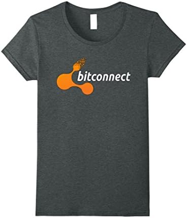 Womens New Bitconnect Logo for 2017 Cryptocurrency T-shirt Small Dark Heather
